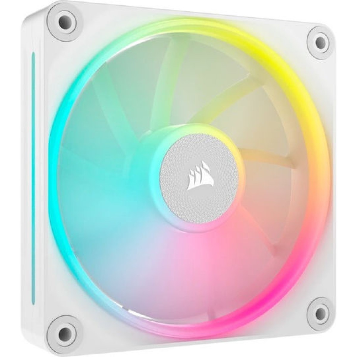 Corsair iCue Link LX120 Case Fan με RGB Φωτισμό και Σύνδεση 4-Pin PWM 3τμχ Λευκό