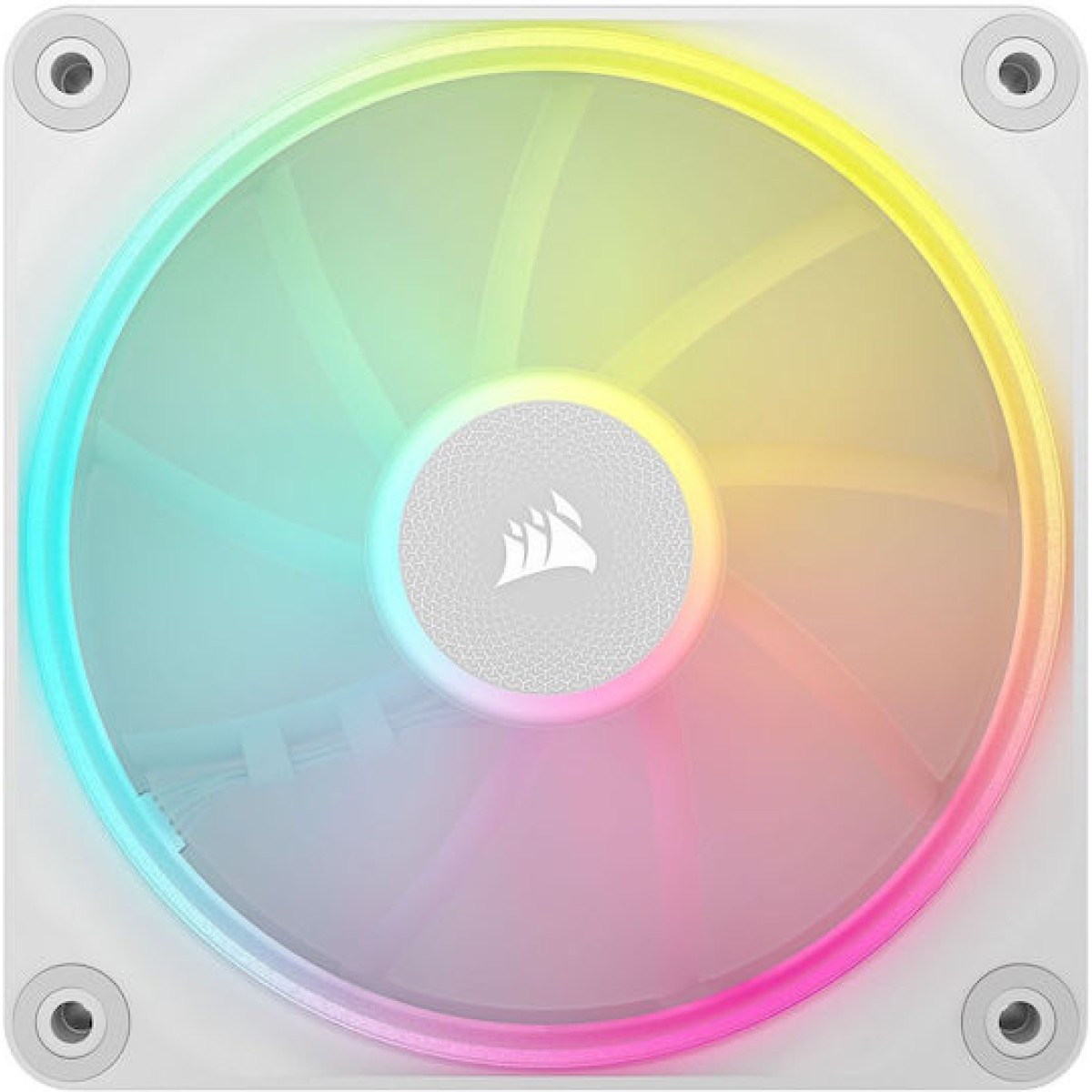 Corsair iCue Link LX120 Case Fan με RGB Φωτισμό και Σύνδεση 4-Pin PWM 3τμχ Λευκό