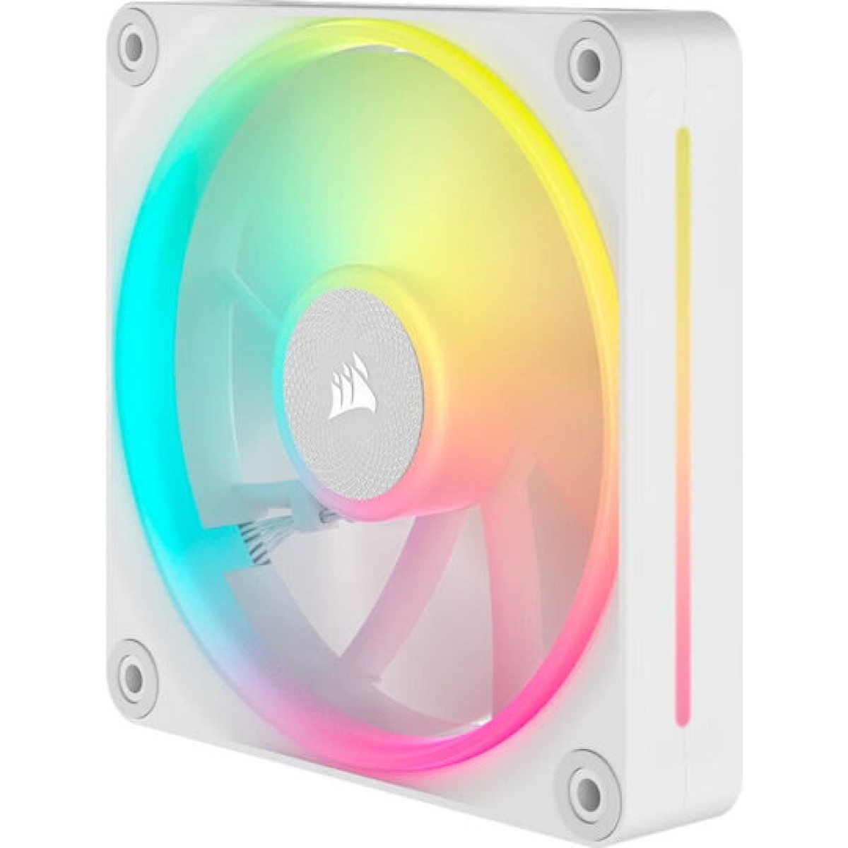 Corsair iCue Link LX120 Case Fan με RGB Φωτισμό και Σύνδεση 4-Pin PWM 3τμχ Λευκό