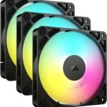 Corsair RS120 Case Fan με ARGB Φωτισμό και Σύνδεση 4-Pin PWM 3τμχ