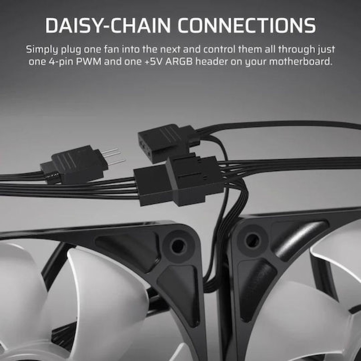 Corsair RS120 Case Fan με ARGB Φωτισμό και Σύνδεση 4-Pin PWM 3τμχ