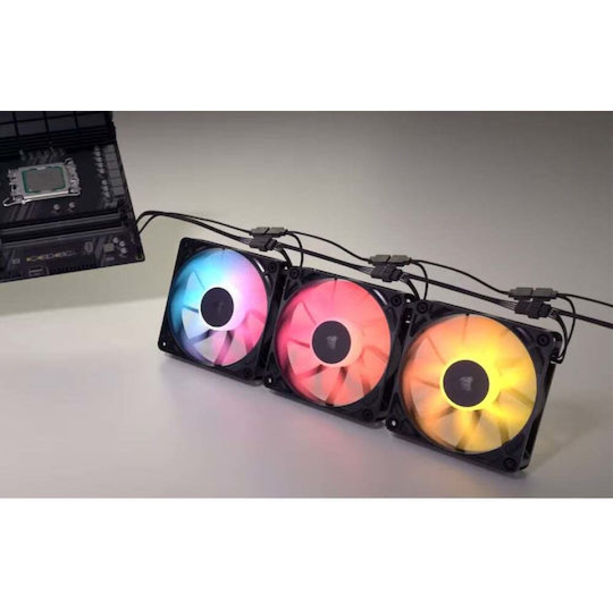 Corsair RS120 Case Fan με ARGB Φωτισμό και Σύνδεση 4-Pin PWM 3τμχ