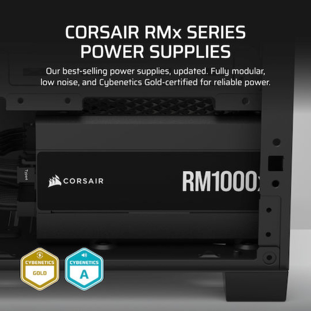 Corsair RM1000x 1000W Μαύρο Τροφοδοτικό Υπολογιστή Full Modular