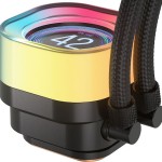 Corsair iCUE LINK TITAN 360 RX LCD Υδρόψυξη Επεξεργαστή Τριπλού Ανεμιστήρα 120mm για Socket AM4/AM5/1700 με RGB Φωτισμό