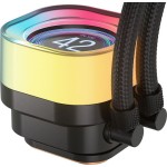 Corsair iCUE LINK TITAN 360 RX LCD Υδρόψυξη Επεξεργαστή Τριπλού Ανεμιστήρα 120mm για Socket AM4/AM5/1700 με RGB Φωτισμό
