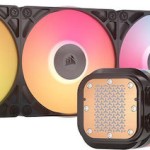 Corsair iCUE LINK TITAN 360 RX LCD Υδρόψυξη Επεξεργαστή Τριπλού Ανεμιστήρα 120mm για Socket AM4/AM5/1700 με RGB Φωτισμό