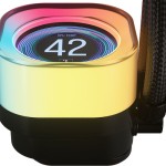 Corsair iCUE LINK TITAN 360 RX LCD Υδρόψυξη Επεξεργαστή Τριπλού Ανεμιστήρα 120mm για Socket AM4/AM5/1700 με RGB Φωτισμό