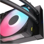 Corsair iCUE LINK TITAN 360 RX LCD Υδρόψυξη Επεξεργαστή Τριπλού Ανεμιστήρα 120mm για Socket AM4/AM5/1700 με RGB Φωτισμό