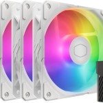 CoolerMaster SickleFlow Edge 120 Case Fan με ARGB Φωτισμό και Σύνδεση 3-Pin / 4-Pin PWM Λευκό