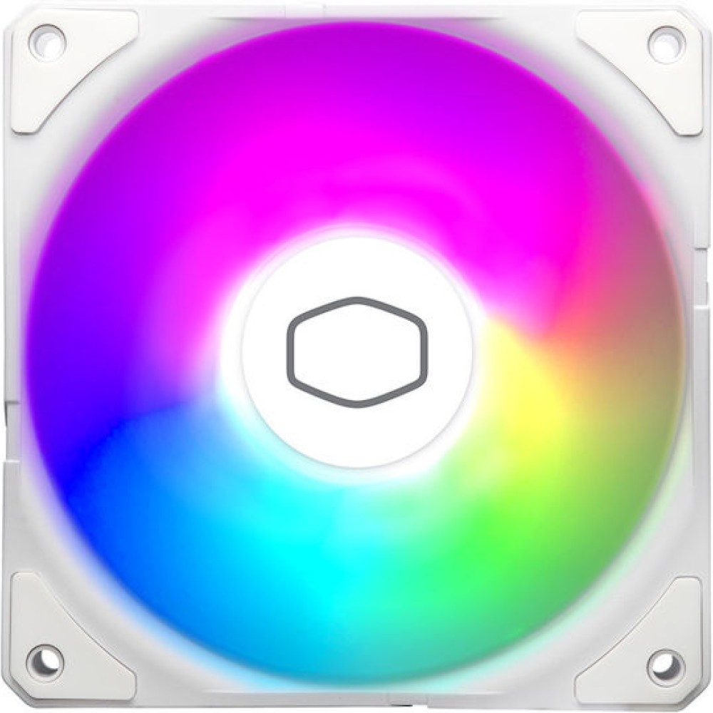 CoolerMaster SickleFlow Edge 120 Case Fan με ARGB Φωτισμό και Σύνδεση 3-Pin / 4-Pin PWM Λευκό