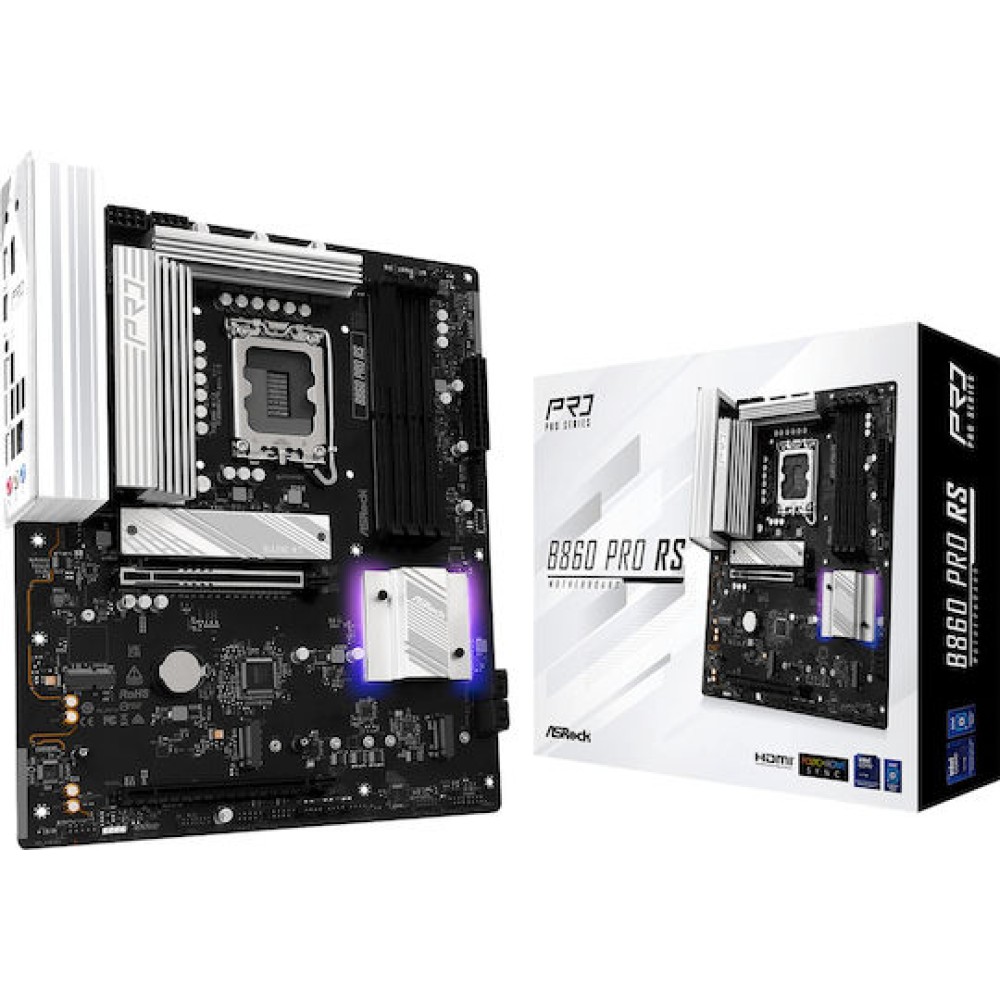 ASRock B860 Pro RS Motherboard ATX με Intel 1851 Socket 90-MXBRM-A0UAYZ