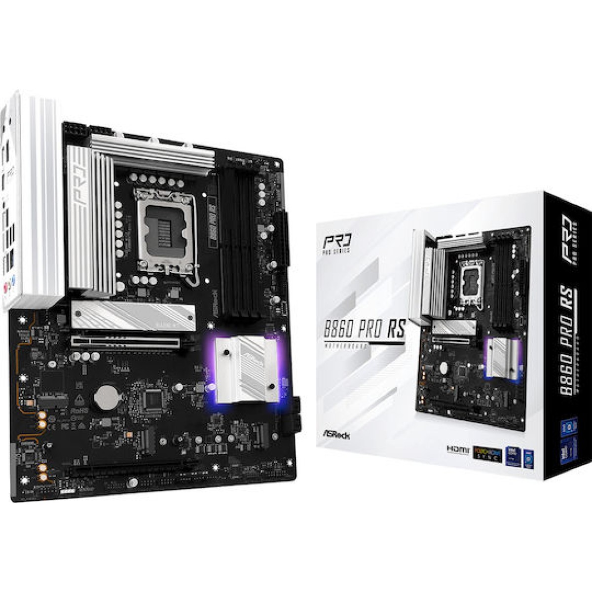 ASRock B860 Pro RS Motherboard ATX με Intel 1851 Socket 90-MXBRM-A0UAYZ