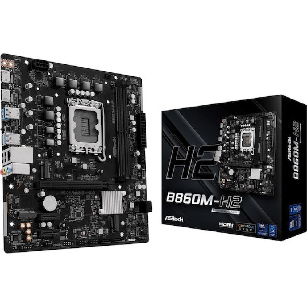 ASRock B860M-H2 Motherboard Micro ATX με Intel 1851 Socket 90-MXBS0-A0UAYZ