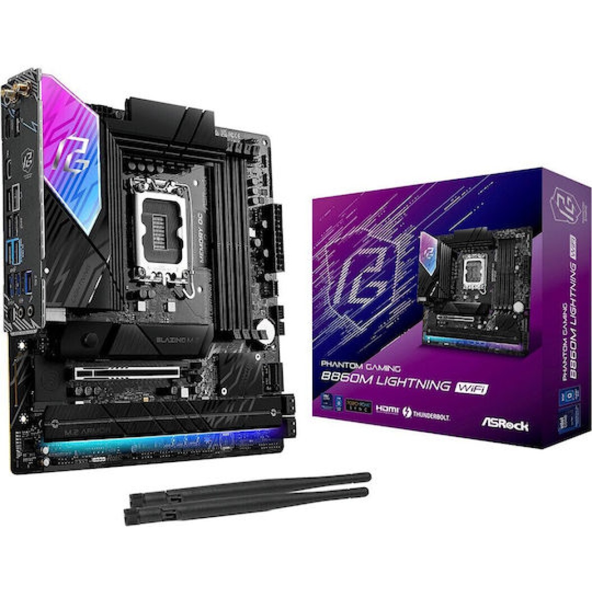 ASRock B860M-H2 Motherboard Micro ATX με Intel 1851 Socket 90-MXBS0-A0UAYZ