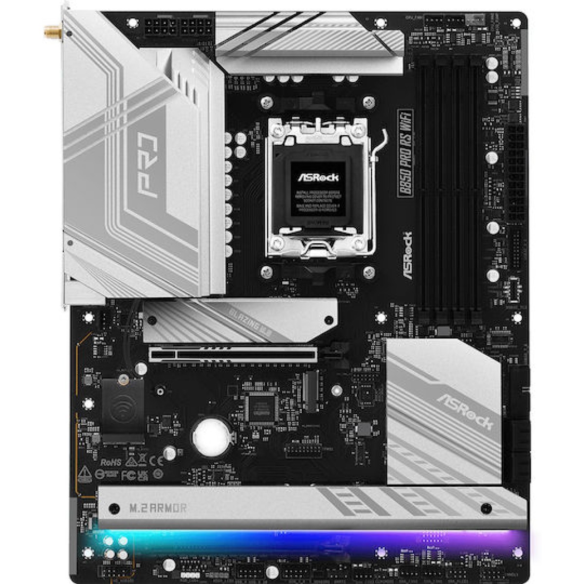 ASRock B850 PRO RS WiFi Motherboard ATX με AMD AM5 Socket 90-MXBQL-A0UAYZ
