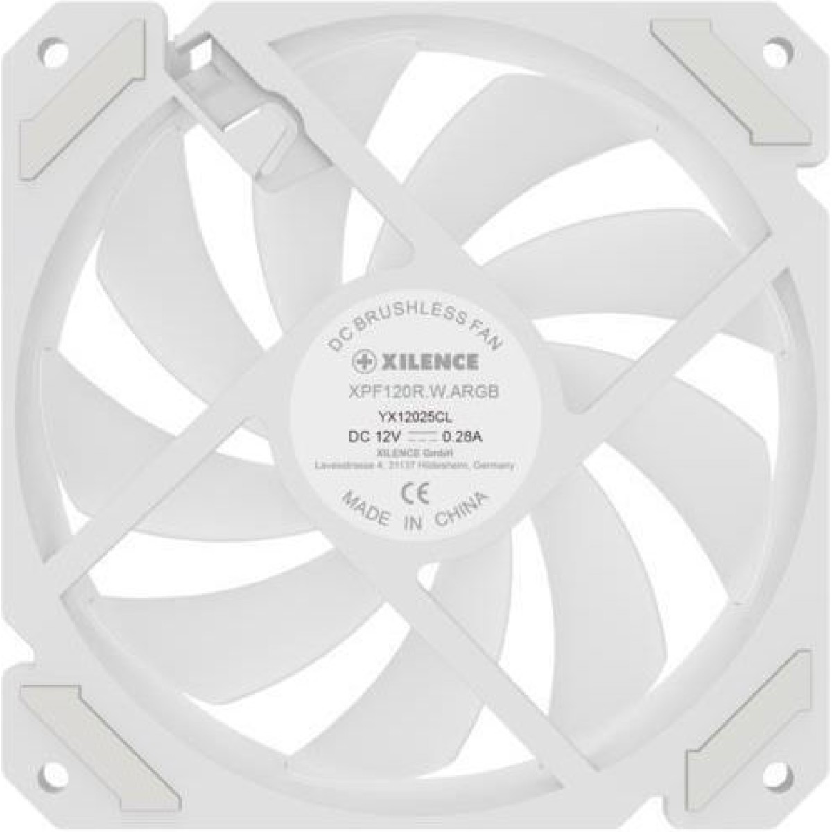 Xilence XF066 Case Fan 120mm με ARGB Φωτισμό και Σύνδεση 4-Pin PWM Λευκό
