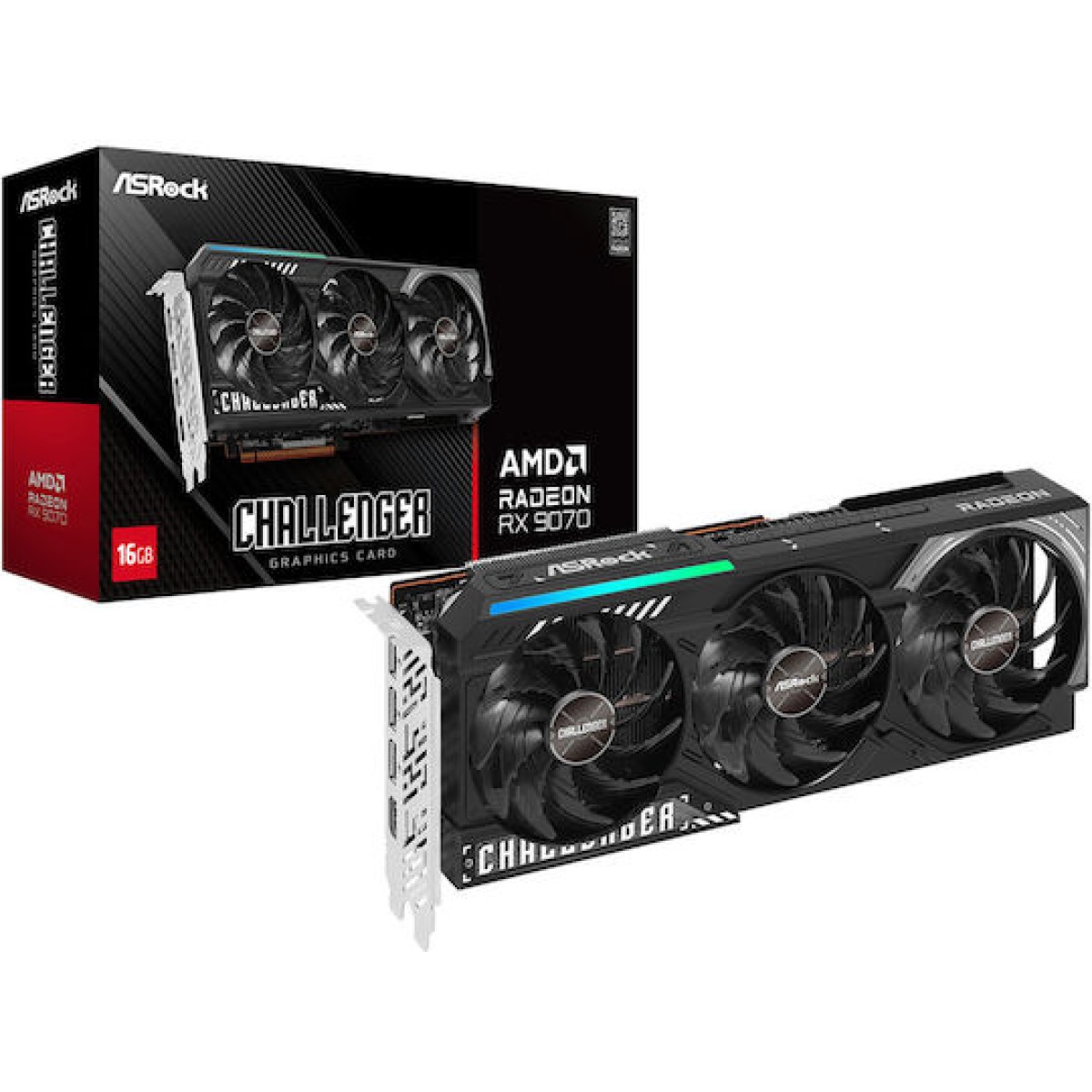 ASRock Radeon RX 9070 16GB GDDR6 Challenger Κάρτα Γραφικών