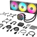 Corsair iCUE Link Titan 420 RX Υδρόψυξη Επεξεργαστή Τριπλού Ανεμιστήρα 140mm για Socket AM4/AM5/1700 με RGB Φωτισμό