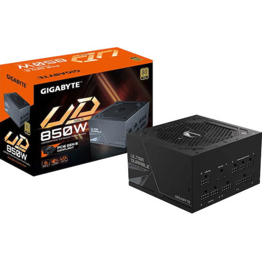 Gigabyte GP-UD850GM PG5 rev. 2.0 850W Μαύρο Τροφοδοτικό Υπολογιστή Full Modular 80 Plus Gold