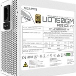 Gigabyte UD750GM rev. 2.0 750W Λευκό Τροφοδοτικό Υπολογιστή Full Modular 80 Plus Gold
