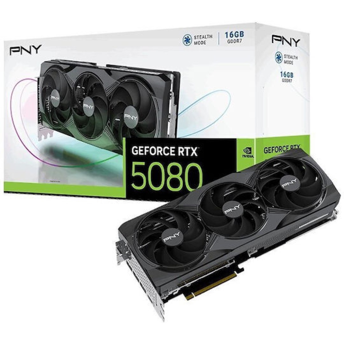 PNY GeForce RTX 5080 16GB GDDR7 Triple Fan Κάρτα Γραφικών