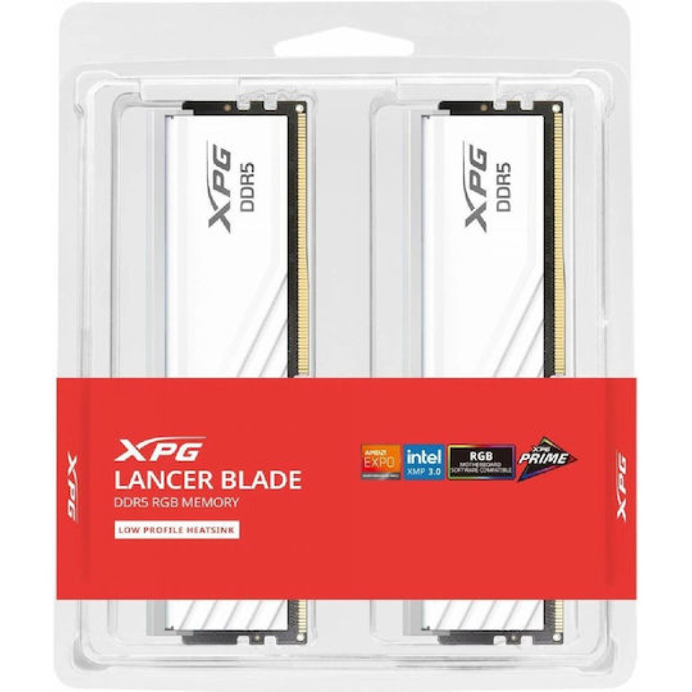 Adata Lancer Blade RGB DDR5 32GB RAM με 2x16GB Modules και Ταχύτητα 6000 για Desktop