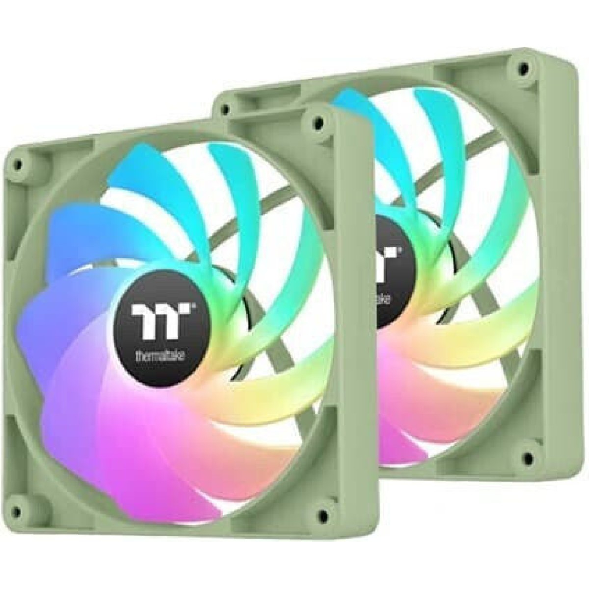 Thermaltake CT140 Reverse Case Fan με ARGB Φωτισμό και Σύνδεση 4-Pin PWM 2τμχ Matcha Green