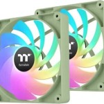 Thermaltake CT140 Reverse Case Fan με ARGB Φωτισμό και Σύνδεση 4-Pin PWM 2τμχ Matcha Green