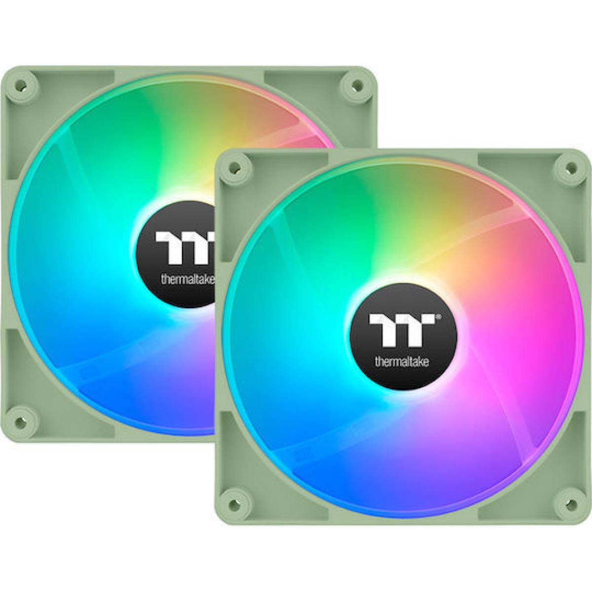 Thermaltake CT140 Reverse Case Fan με ARGB Φωτισμό και Σύνδεση 4-Pin PWM 2τμχ Matcha Green