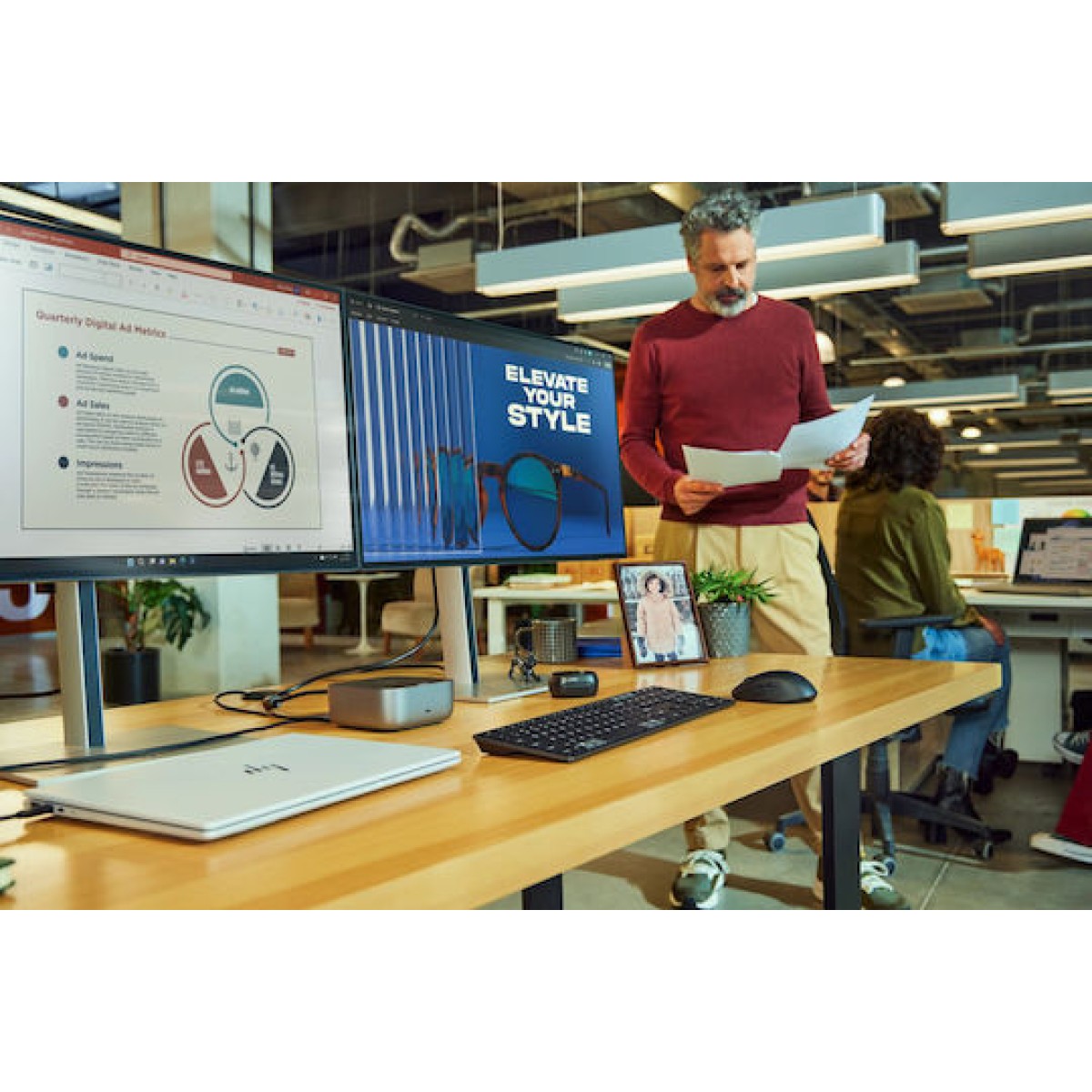 HP Thunderbolt 4 Dock 100W G6 USB 3.2 Hub 10 Θυρών με σύνδεση USB-C / Ethernet Λευκό