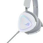 Asus ROG Delta II Ασύρματο Over Ear Gaming Headset με σύνδεση Bluetooth / USB Λευκό