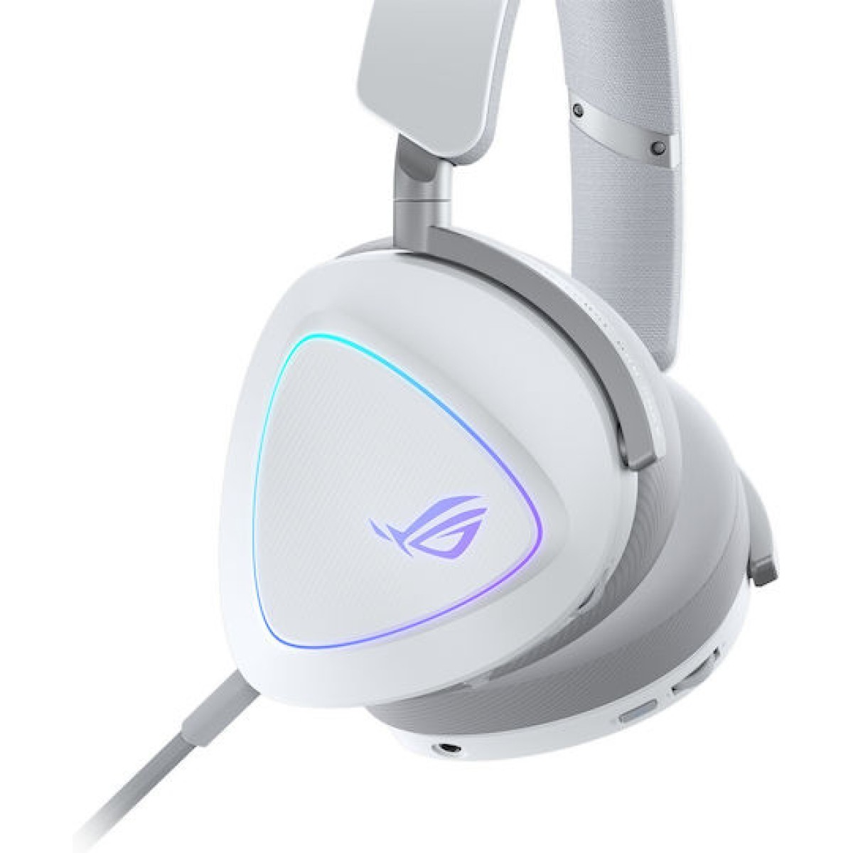 Asus ROG Delta II Ασύρματο Over Ear Gaming Headset με σύνδεση Bluetooth / USB Λευκό