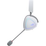 Asus ROG Delta II Ασύρματο Over Ear Gaming Headset με σύνδεση Bluetooth / USB Λευκό