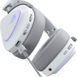 Asus ROG Delta II Ασύρματο Over Ear Gaming Headset με σύνδεση Bluetooth / USB Λευκό