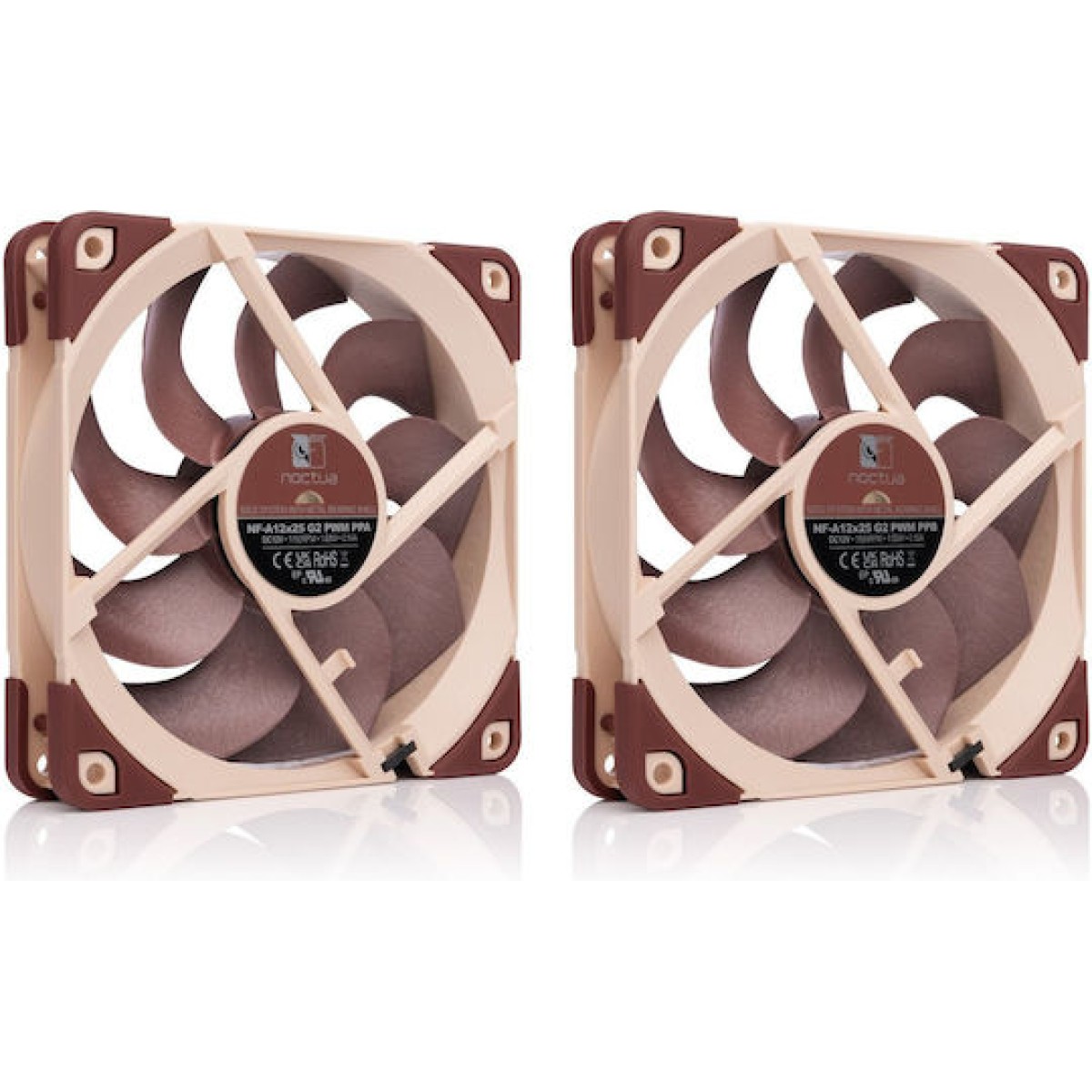 Noctua NF-A12x25 G2 PWM Sx2-PP Case Fan 120mm με Σύνδεση 4-Pin Καφέ