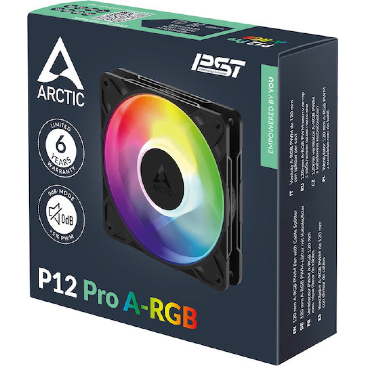 Arctic P12 Pro A-RGB Case Fan 120mm με Σύνδεση 4-Pin Molex / 4-Pin PWM