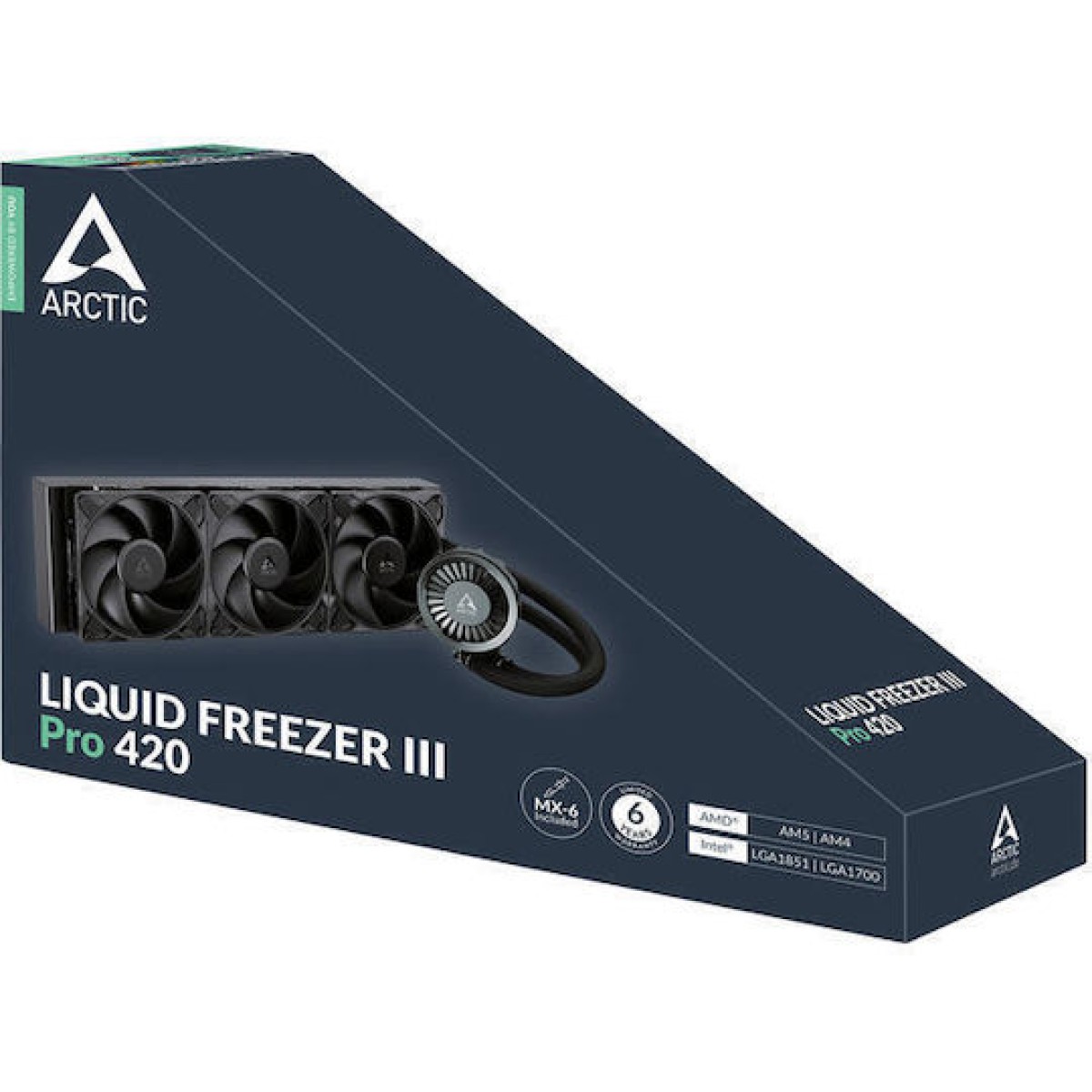 Arctic Liquid Freezer III Pro 420 Υδρόψυξη Επεξεργαστή Τριπλού Ανεμιστήρα 140mm για Socket AM4/AM5/1700