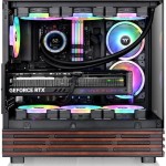 Thermaltake View 270 Plus WS ARGB Gaming Midi Tower Κουτί Υπολογιστή με Πλαϊνό Παράθυρο Μαύρο