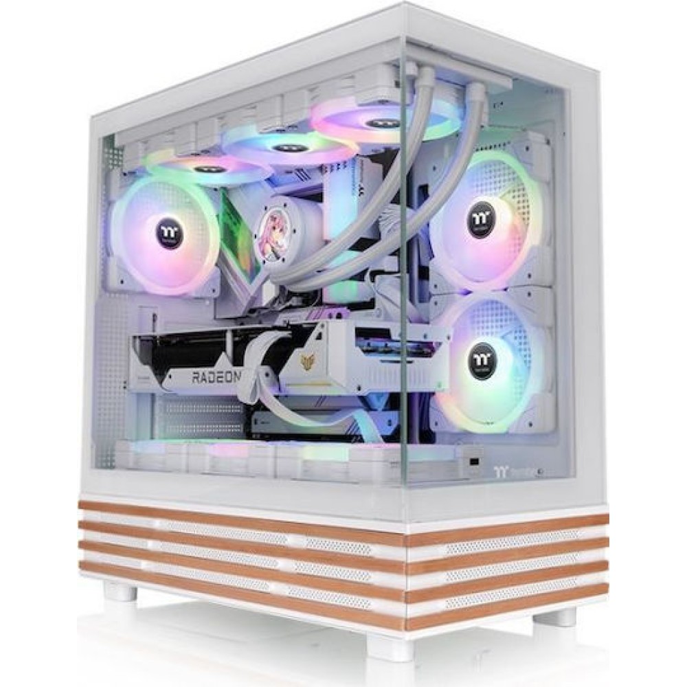 Thermaltake View 270 Plus WS ARGB Gaming Midi Tower Κουτί Υπολογιστή με Πλαϊνό Παράθυρο Snow