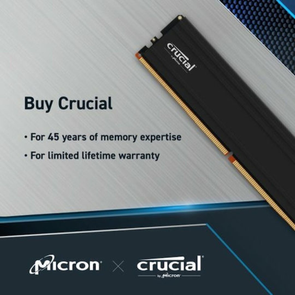 Crucial DDR5 64GB RAM με 2x32GB Modules και Ταχύτητα 5600 για Desktop
