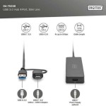Digitus USB 3.0 Hub 5 Θυρών με σύνδεση USB-A / USB-C