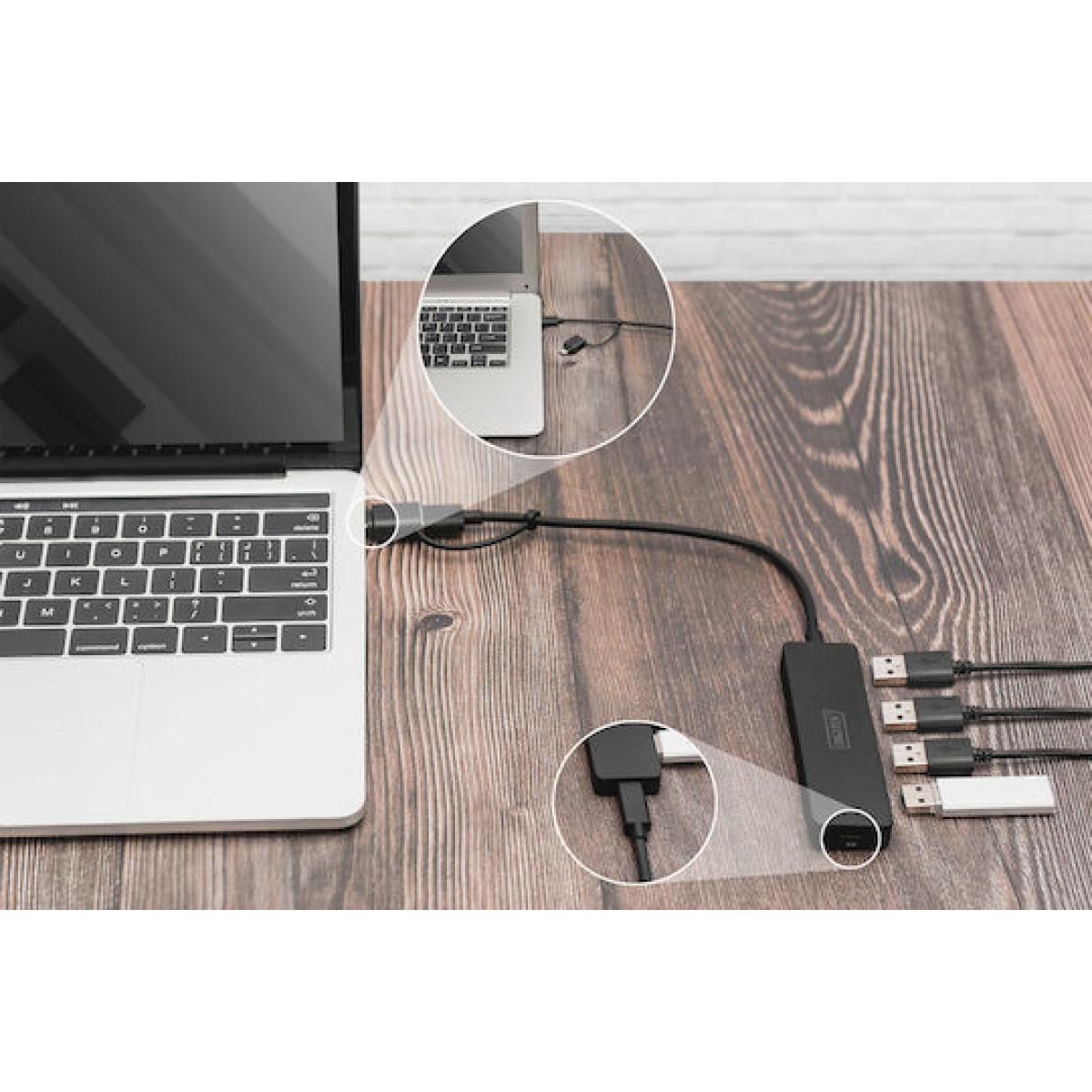 Digitus USB 3.0 Hub 5 Θυρών με σύνδεση USB-A / USB-C