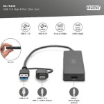 Digitus USB 3.0 Hub 5 Θυρών με σύνδεση USB-A / USB-C