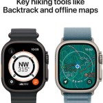 Apple Watch Ultra 3 Titanium 49mm Αδιάβροχο με eSIM και Παλμογράφο (Black Titanium Case with Black Titanium Milanese Loop - Small)