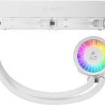 Arctic Liquid Freezer III Pro 240 A-RGB Υδρόψυξη Επεξεργαστή Τριπλού Ανεμιστήρα 120mm για Socket AM4/AM5/1700 Λευκή