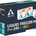Arctic Liquid Freezer III Pro 240 A-RGB Υδρόψυξη Επεξεργαστή Τριπλού Ανεμιστήρα 120mm για Socket AM4/AM5/1700 Λευκή