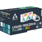Arctic Liquid Freezer III Pro 240 A-RGB Υδρόψυξη Επεξεργαστή Τριπλού Ανεμιστήρα 120mm για Socket AM4/AM5/1700 Λευκή