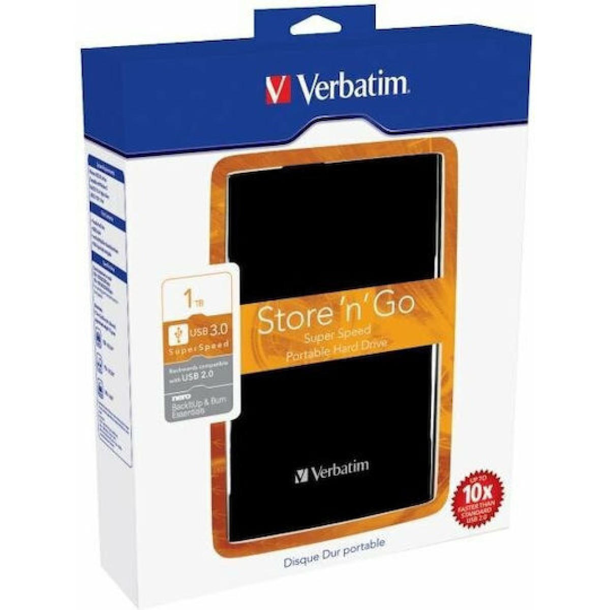 Verbatim Store \'n\' Go USB 3.0 Εξωτερικός HDD 1TB 2.5\