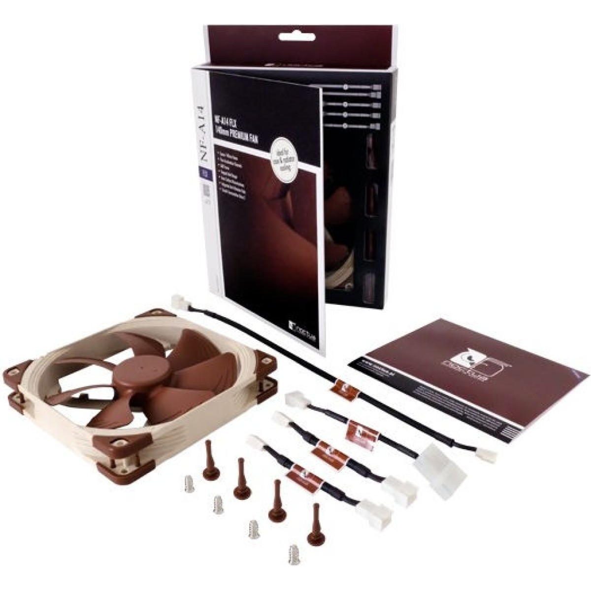 Noctua NF-A14 FLX Case Fan 140mm με Σύνδεση 4-Pin Molex / 3-Pin Καφέ