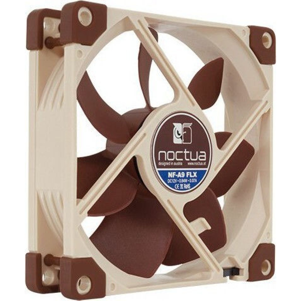 Noctua NF-A9 FLX Case Fan 92mm με Σύνδεση 3-Pin Καφέ